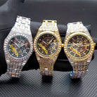 Baguette Diamond Tycoon Mechanical Watch - Drip Culture Jewelry