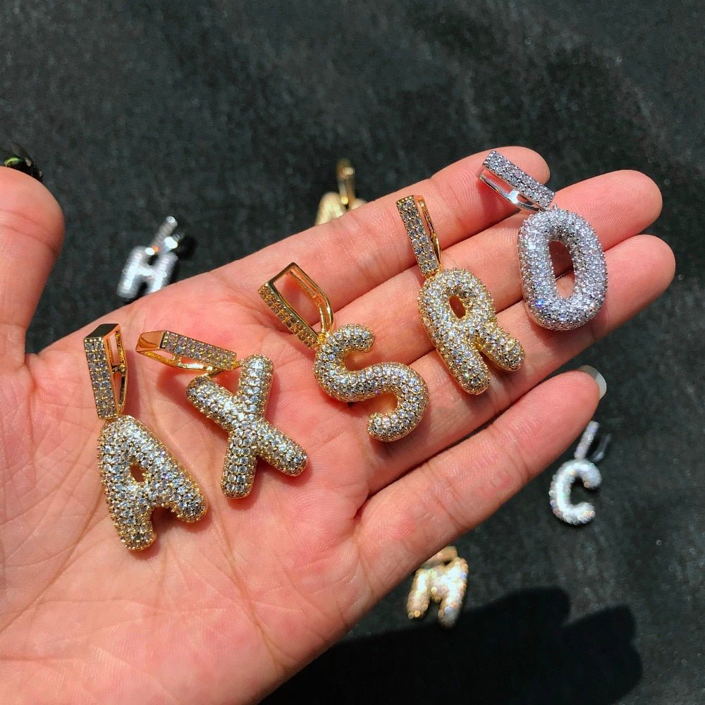 Big Bail Custom Bubble Letters - Drip Culture Jewelry