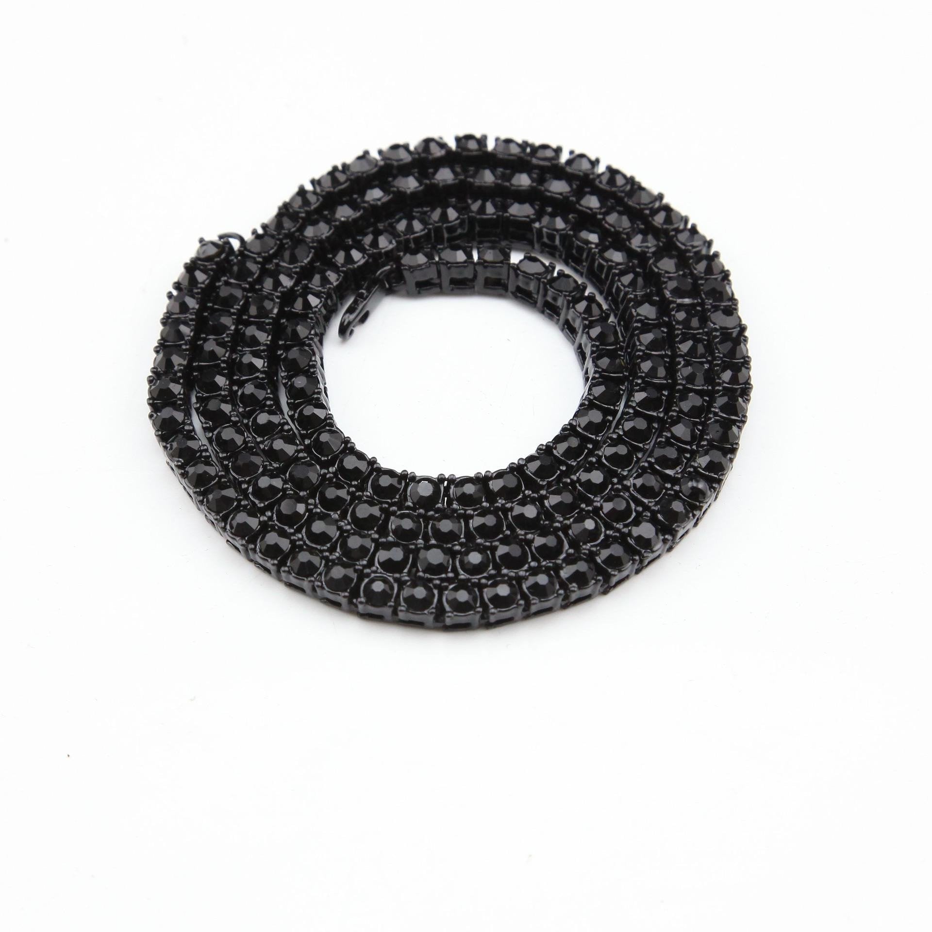 Black Diamond Tennis Chain - Drip Culture Jewelry
