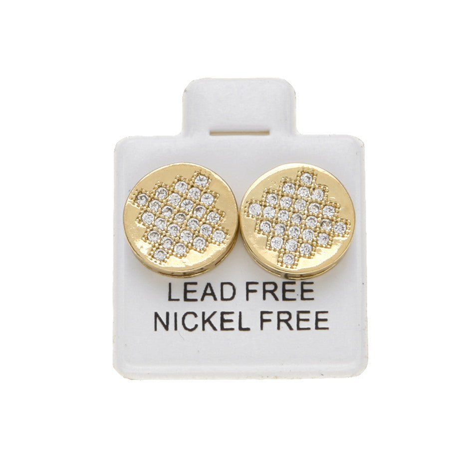 Circle Diamond Earrings - Drip Culture Jewelry