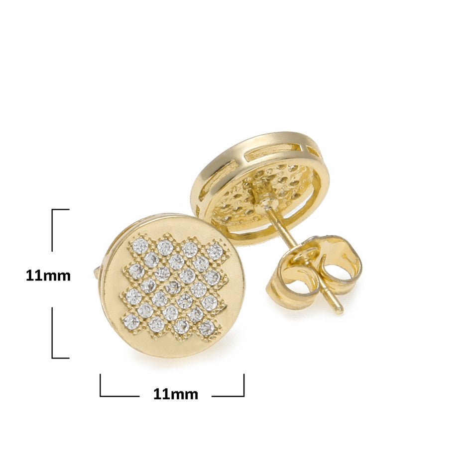 Circle Diamond Earrings - Drip Culture Jewelry