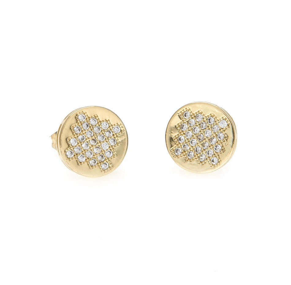Circle Diamond Earrings - Drip Culture Jewelry