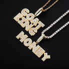 Custom 18k Gold Baguette Diamond Bold Letters - Drip Culture Jewelry