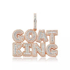 Custom 18k Gold Baguette Diamond Bold Letters - Drip Culture Jewelry