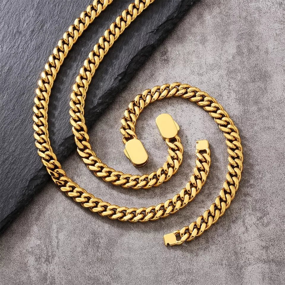 Custom 18k Gold Cuban Link Chain - Drip Culture Jewelry