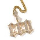 Custom 18k Gold Diamond 2 Tone Letter Pendant - Drip Culture Jewelry
