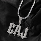 Custom 18k Gold Diamond 2 Tone Letter Pendant - Drip Culture Jewelry