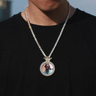 Custom 18k Gold Diamond Crown Picture Pendant - Drip Culture Jewelry