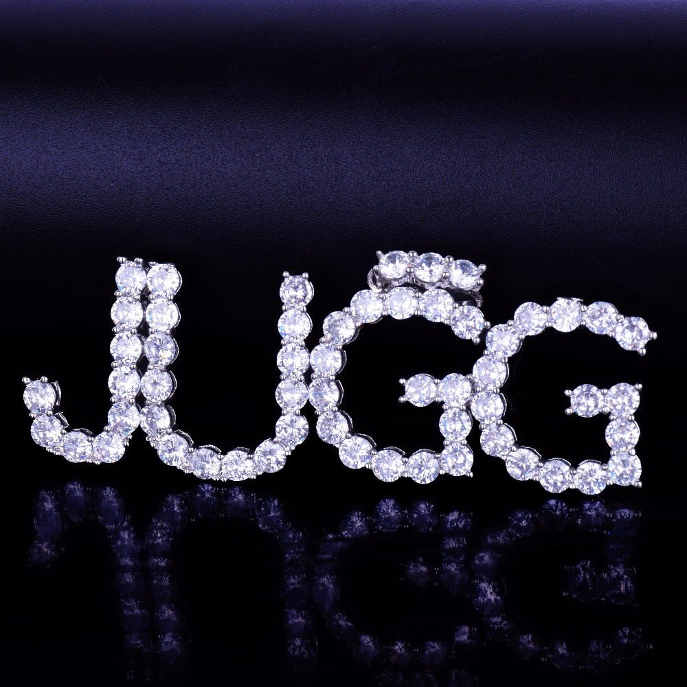 Custom 18K Gold Diamond Letters - Drip Culture Jewelry