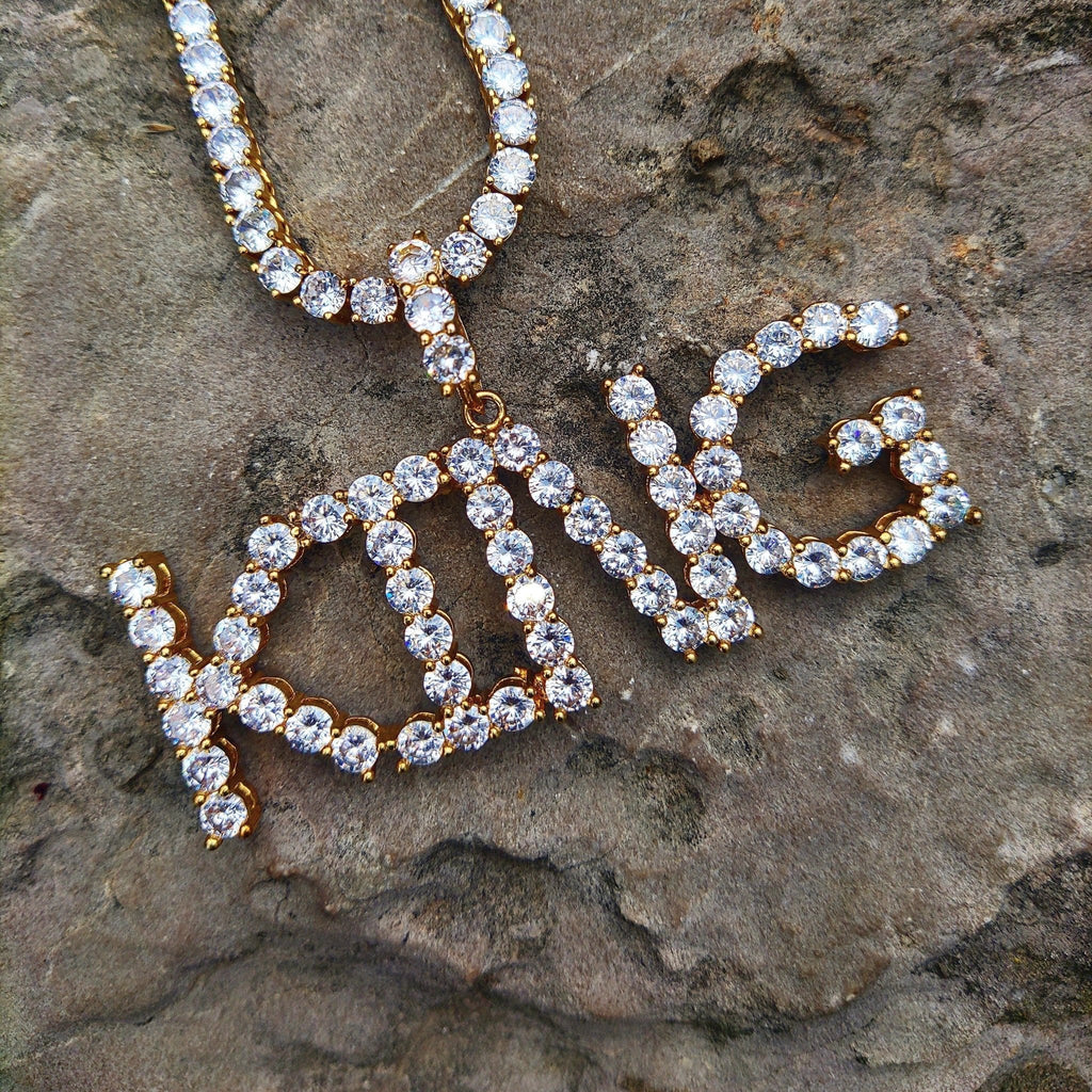 Custom 18K Gold Diamond Letters - Drip Culture Jewelry