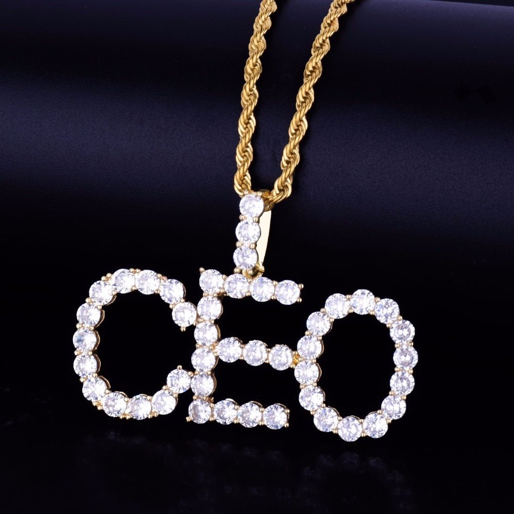 Custom 18K Gold Diamond Letters - Drip Culture Jewelry