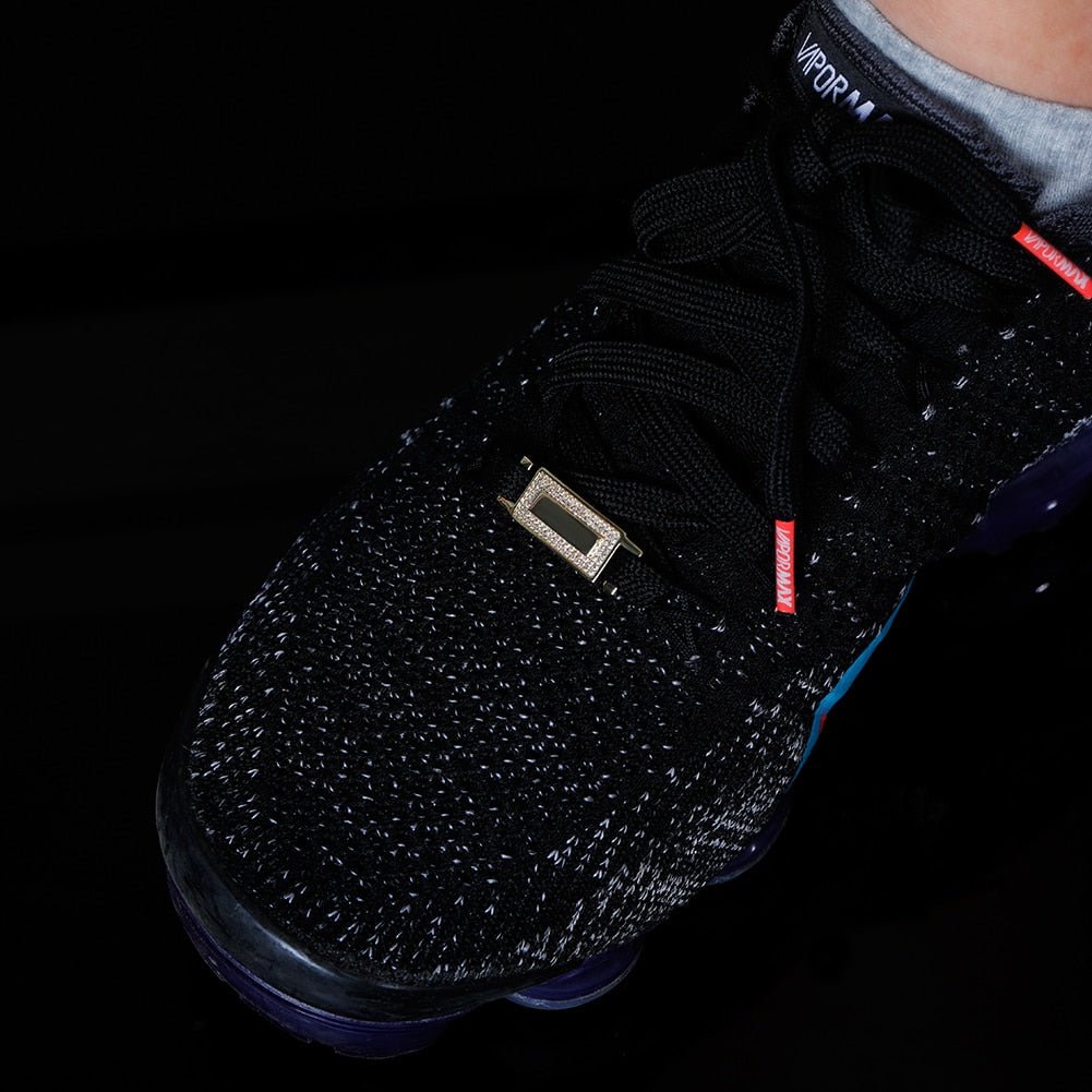 Custom 18k Gold Diamond Shoelace Buckle - Drip Culture Jewelry