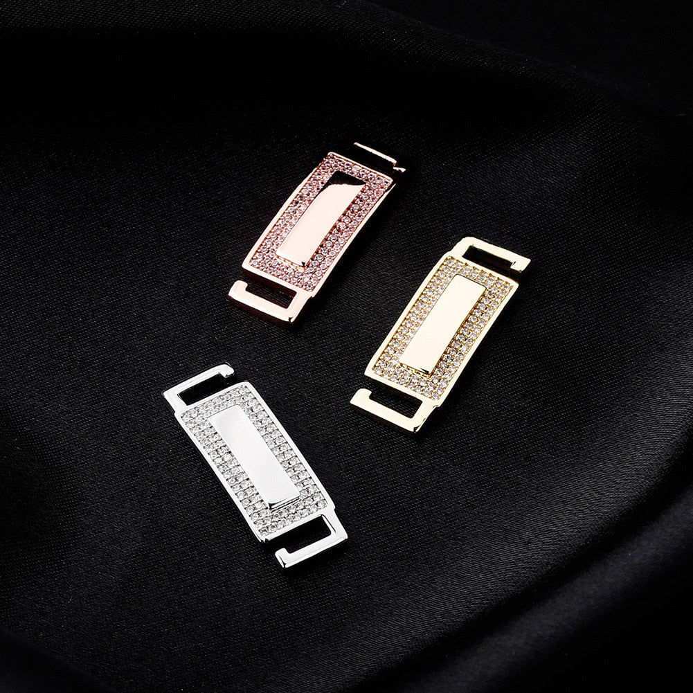 Custom 18k Gold Diamond Shoelace Buckle - Drip Culture Jewelry
