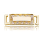 Custom 18k Gold Diamond Shoelace Buckle - Drip Culture Jewelry