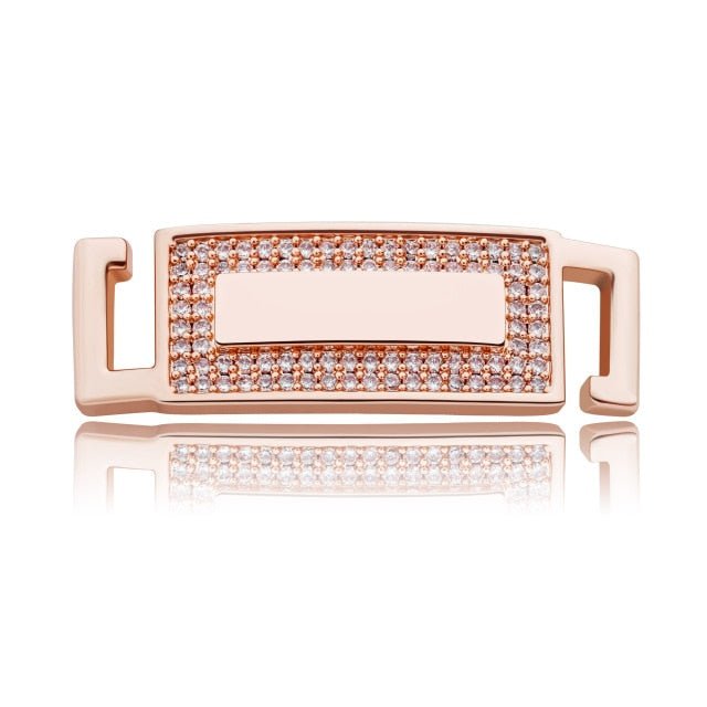 Custom 18k Gold Diamond Shoelace Buckle - Drip Culture Jewelry