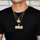 Custom 18K Gold Icy Bubble-Letter - Drip Culture Jewelry