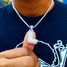 Custom 18K Gold Icy Bubble-Letter - Drip Culture Jewelry