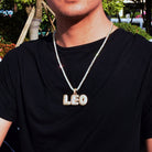 Custom 18K Gold Icy Bubble-Letter - Drip Culture Jewelry