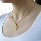 Custom 18k Gold Letter Pendant - Drip Culture Jewelry