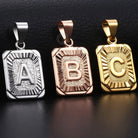Custom 18k Gold Letter Pendant - Drip Culture Jewelry