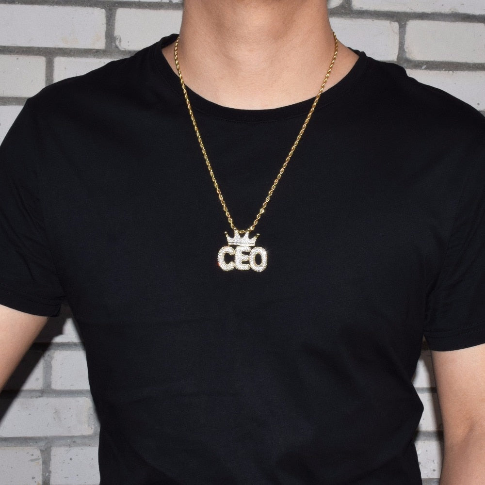 Custom Diamond Crown Letters - Drip Culture Jewelry