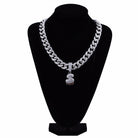 Custom Diamond Drip Bubble Letter with Diamond Cuban Link Chain - Drip Culture Jewelry