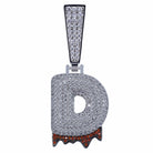 Custom Diamond Drip Bubble Letter with Diamond Cuban Link Chain - Drip Culture Jewelry