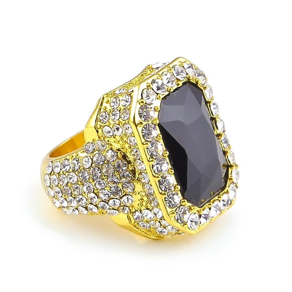 CZ Diamond 18k Gold Plated Gemstone Ring - Drip Culture Jewelry