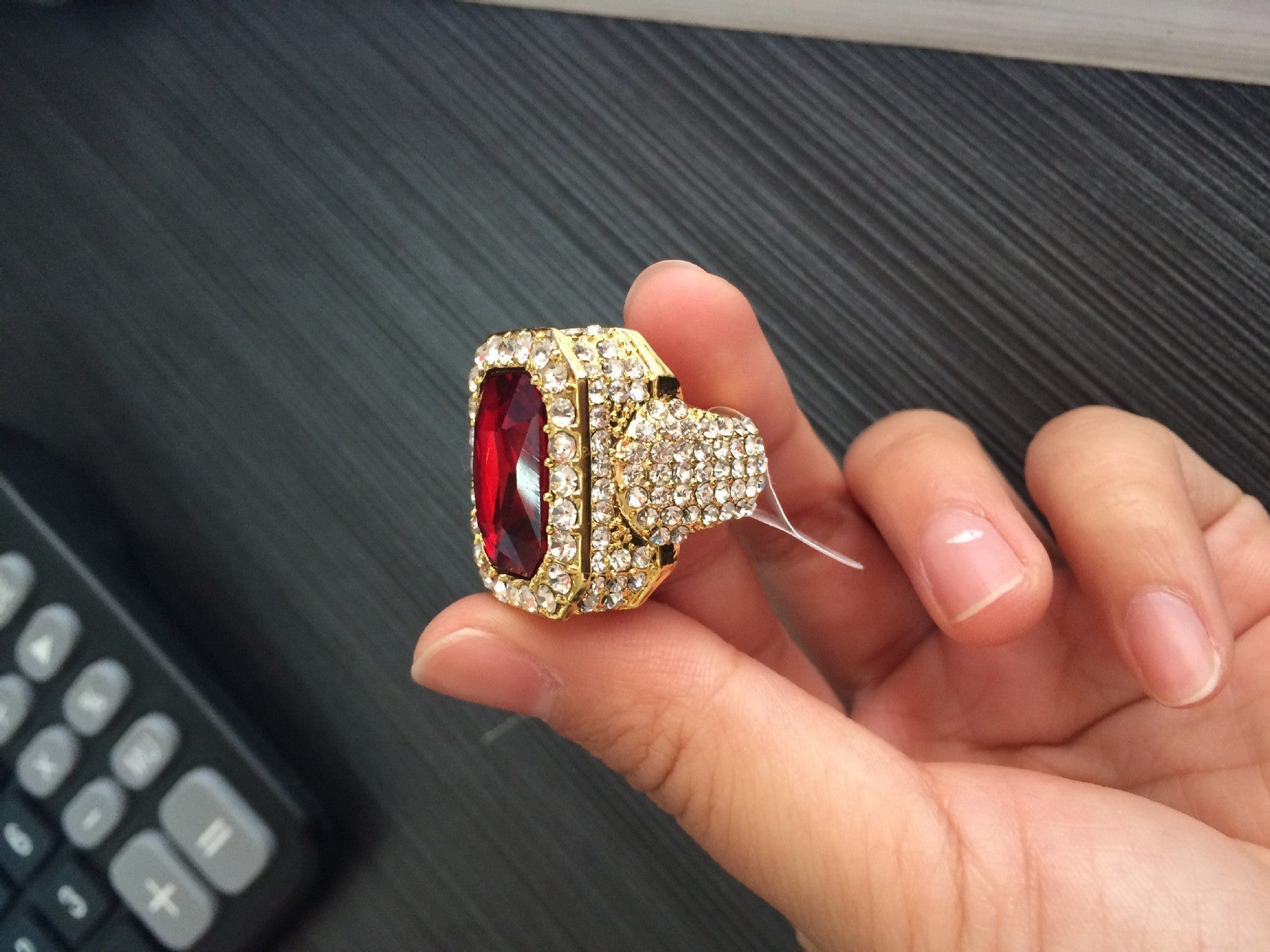 CZ Diamond 18k Gold Plated Gemstone Ring - Drip Culture Jewelry