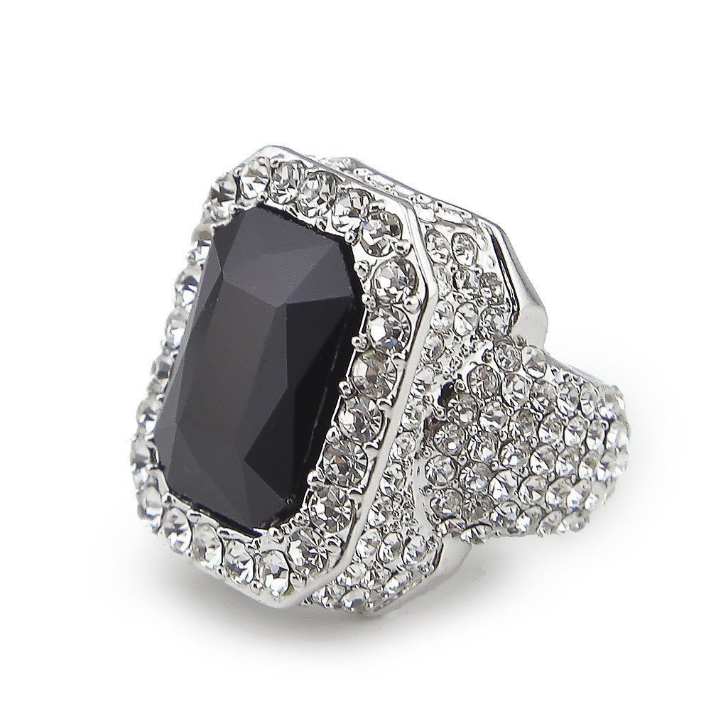 CZ Diamond 18k Gold Plated Gemstone Ring - Drip Culture Jewelry