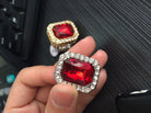 CZ Diamond 18k Gold Plated Gemstone Ring - Drip Culture Jewelry