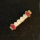 Diamond & Amethyst Fang Grillz - Drip Culture Jewelry