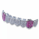 Diamond & Amethyst Fang Grillz - Drip Culture Jewelry