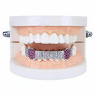 Diamond & Amethyst Fang Grillz - Drip Culture Jewelry