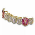Diamond & Amethyst Fang Grillz - Drip Culture Jewelry