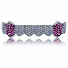 Diamond & Amethyst Fang Grillz - Drip Culture Jewelry