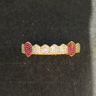 Diamond & Amethyst Fang Grillz - Drip Culture Jewelry