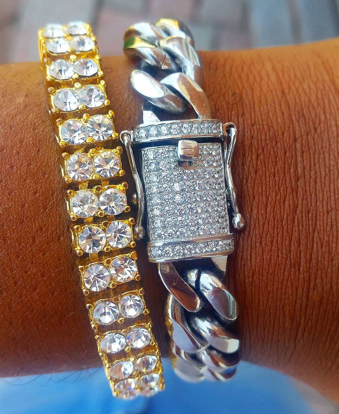 Diamond Clasp Cuban Link Bracelet - Drip Culture Jewelry