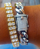Diamond Clasp Cuban Link Bracelet - Drip Culture Jewelry