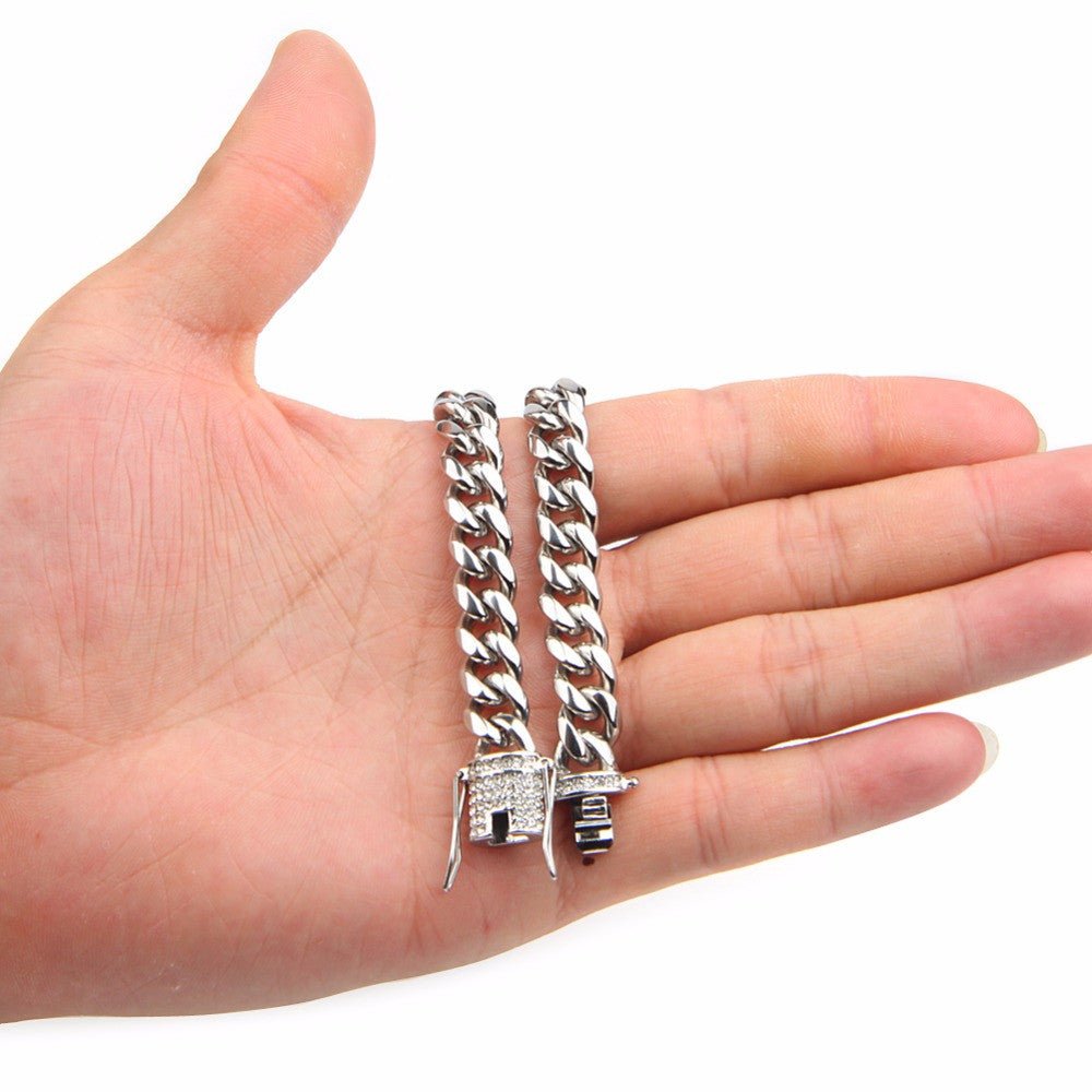 Diamond Clasp Cuban Link Bracelet - Drip Culture Jewelry