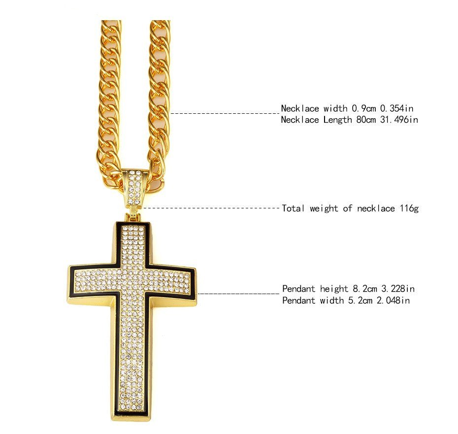 Diamond Crucifix - Drip Culture Jewelry