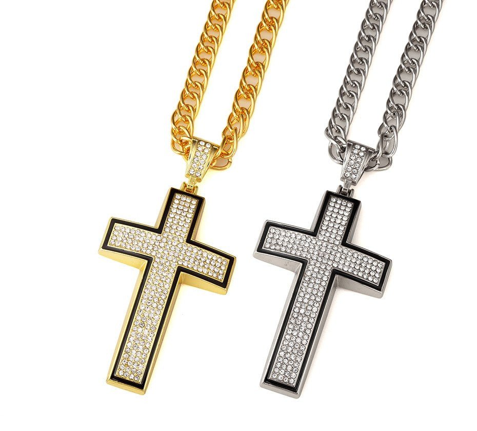 Diamond Crucifix - Drip Culture Jewelry