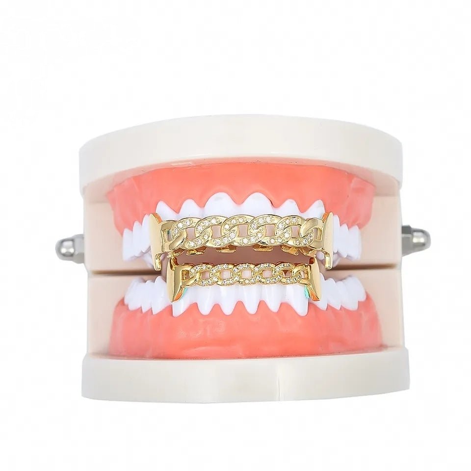 Diamond Cuban Link Grillz - Drip Culture Jewelry