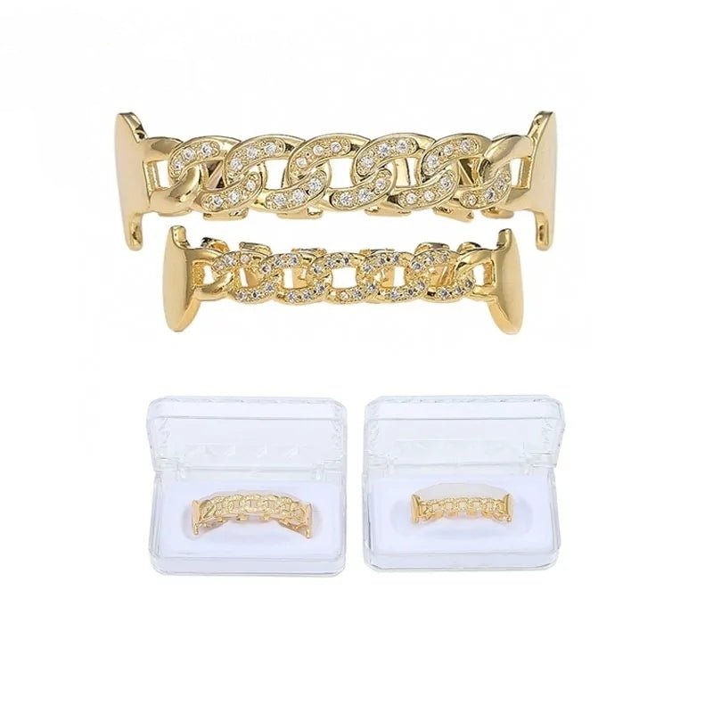 Diamond Cuban Link Grillz - Drip Culture Jewelry