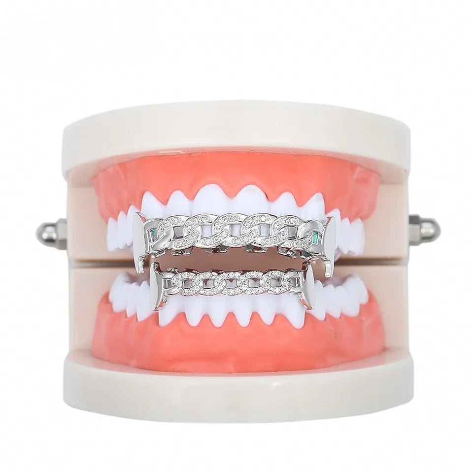 Diamond Cuban Link Grillz - Drip Culture Jewelry