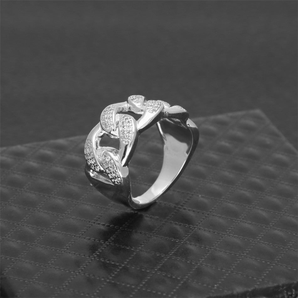 Diamond Cuban Link Ring - Drip Culture Jewelry
