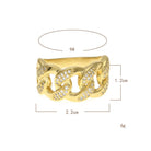 Diamond Cuban Link Ring - Drip Culture Jewelry