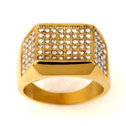 Diamond Face Ring - Drip Culture Jewelry