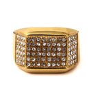 Diamond Face Ring - Drip Culture Jewelry