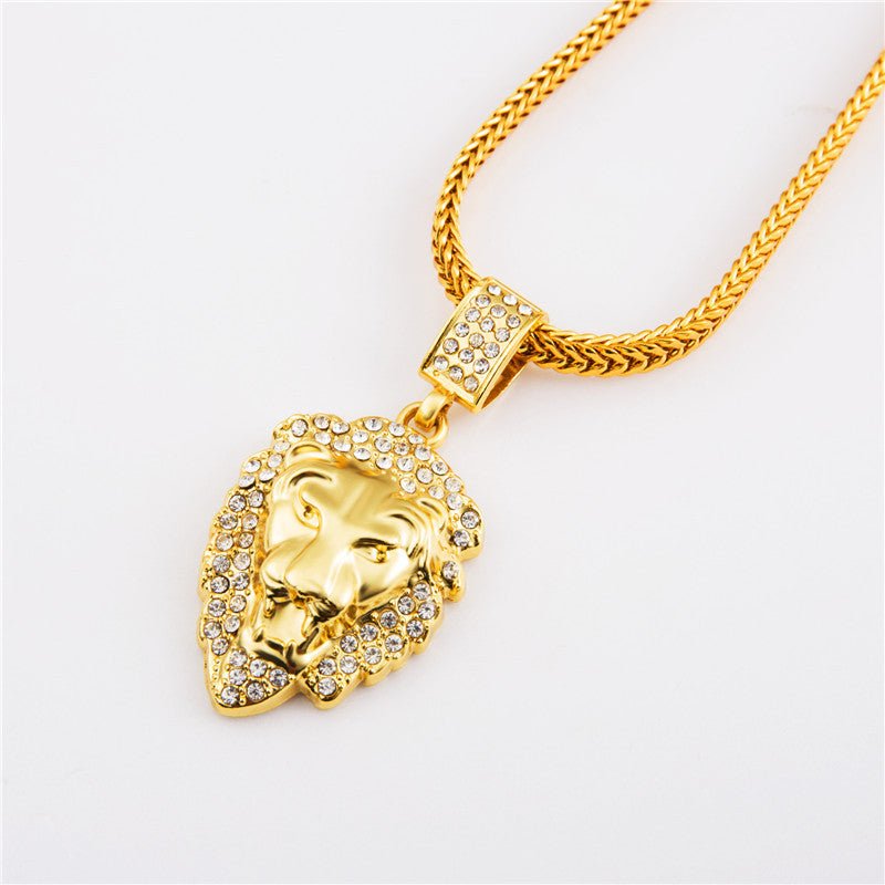 Diamond Lion Head - Drip Culture Jewelry